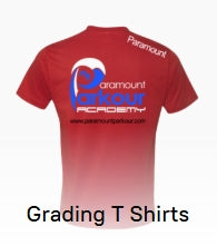 Grading T Shirts- Paramount Parkour Academy